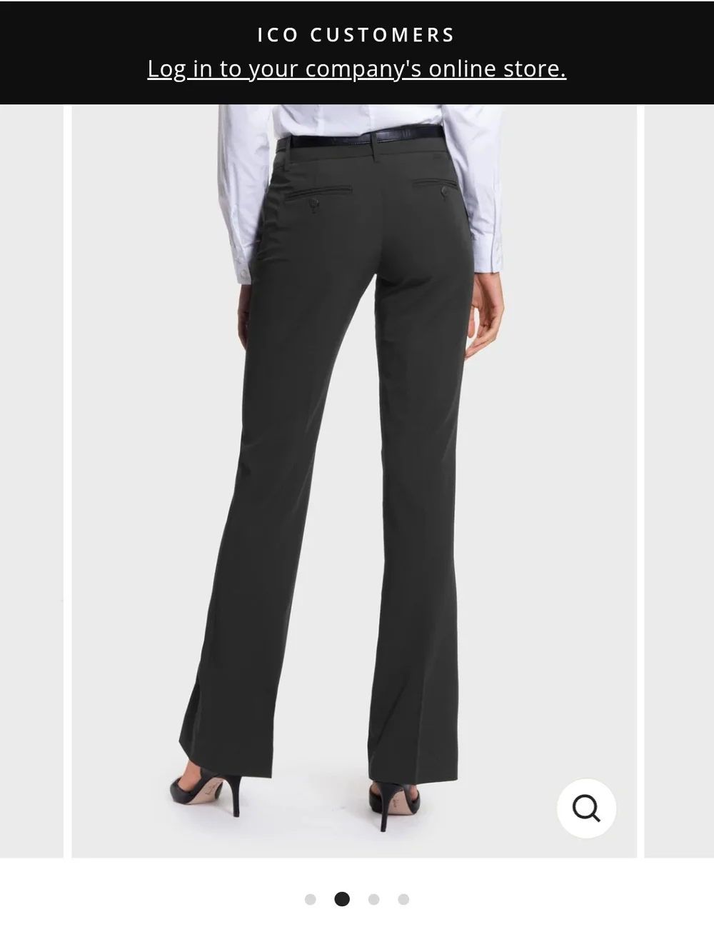 Women's Black ICO Dress Pants Sz 18